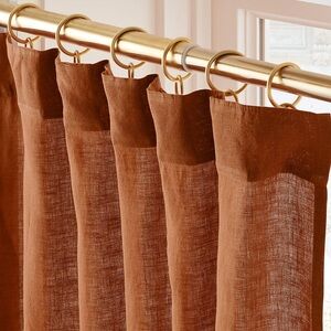 CB2 Rust Linen Curtains